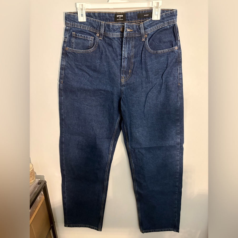 Cotton On Women’s Deep Blue Baggy Jeans